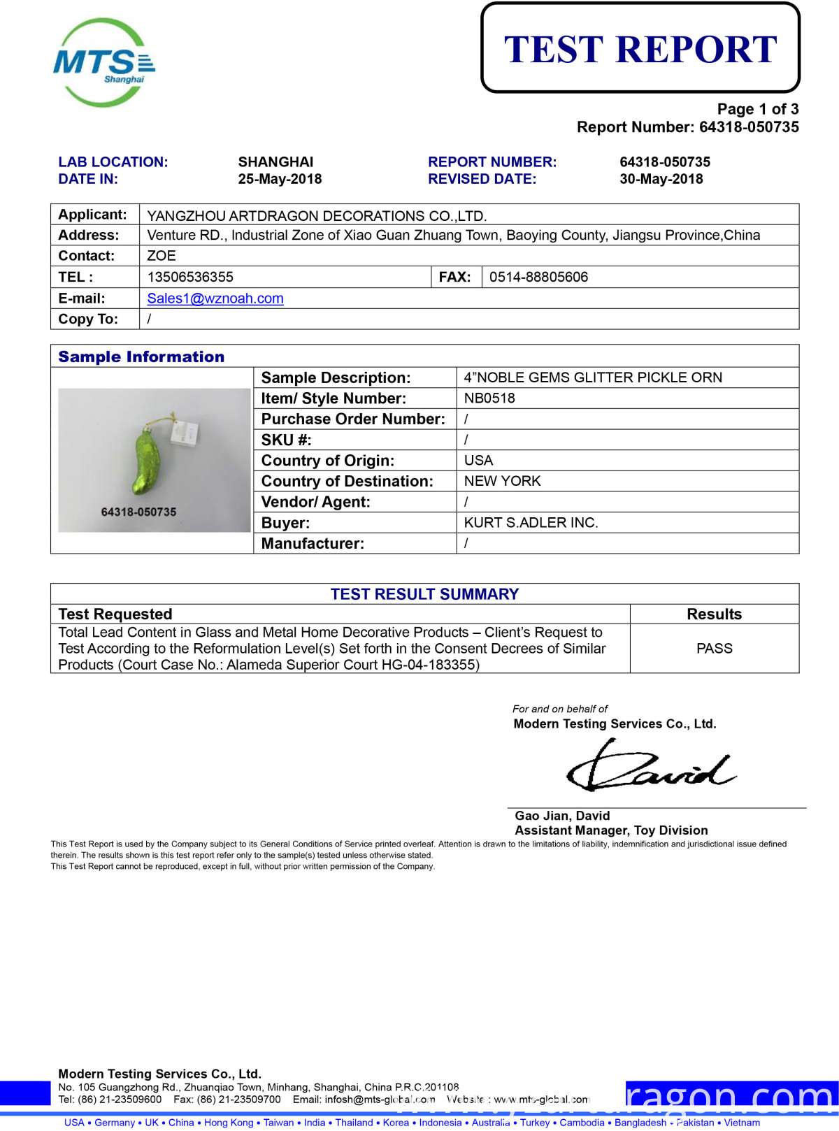 Glass Report 1 1 Glass Report 1 1